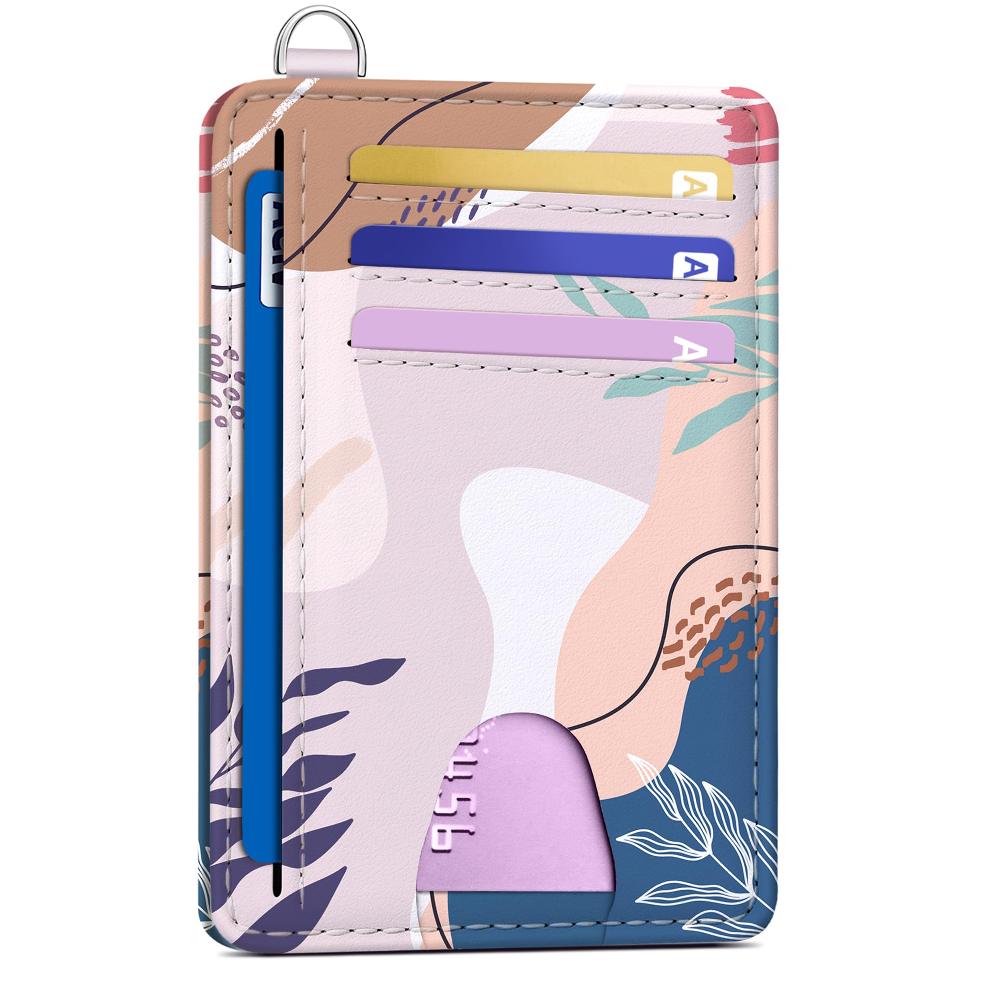 Slim RFID Wallet for Women | Floral Credit Card Holder