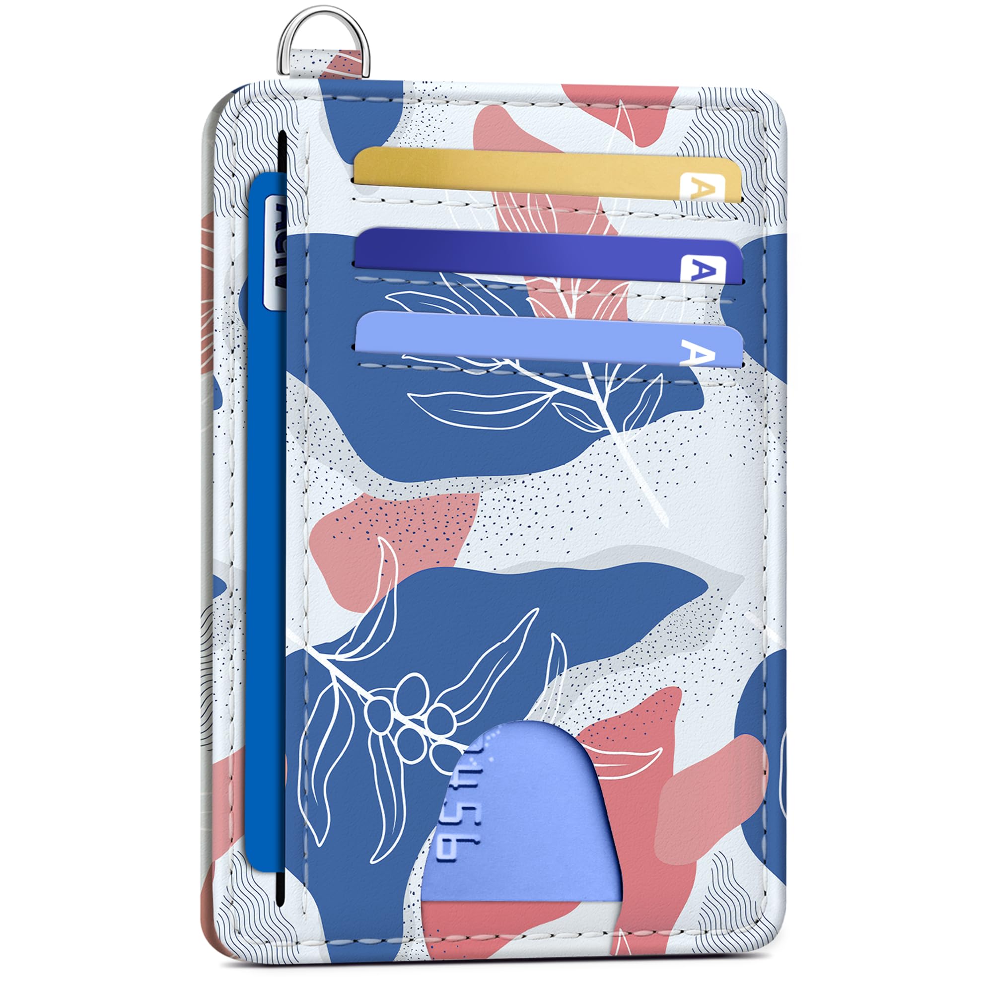 Slim RFID Wallet for Women | Floral Credit Card Holder