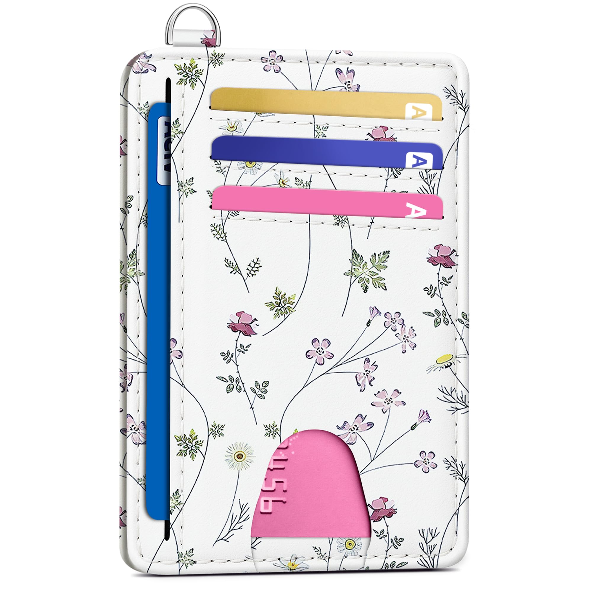 Slim RFID Wallet for Women | Floral Credit Card Holder