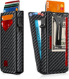 Slim Smart Wallet for Men | RFID Blocking Aluminum Pop-Up Wallet with Money Clip, ID Window & Gift Box