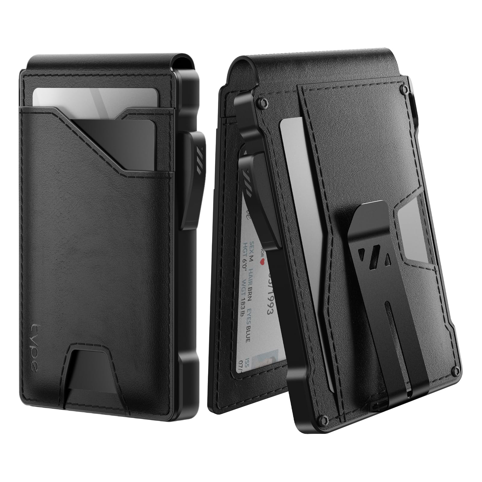 Slim Tactical RFID Wallet for Men with Pop Up Card Holder
