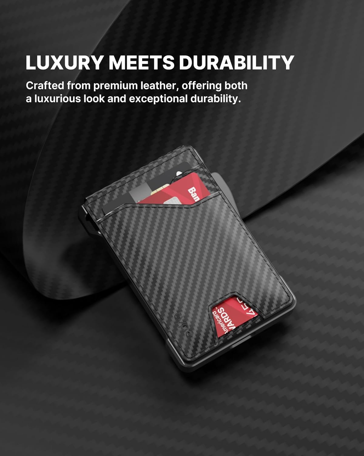 Slim Tactical RFID Wallet for Men with Pop Up Card Holder