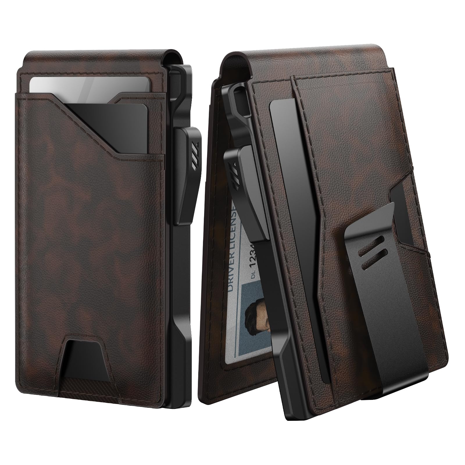 Slim Tactical RFID Wallet for Men with Pop Up Card Holder