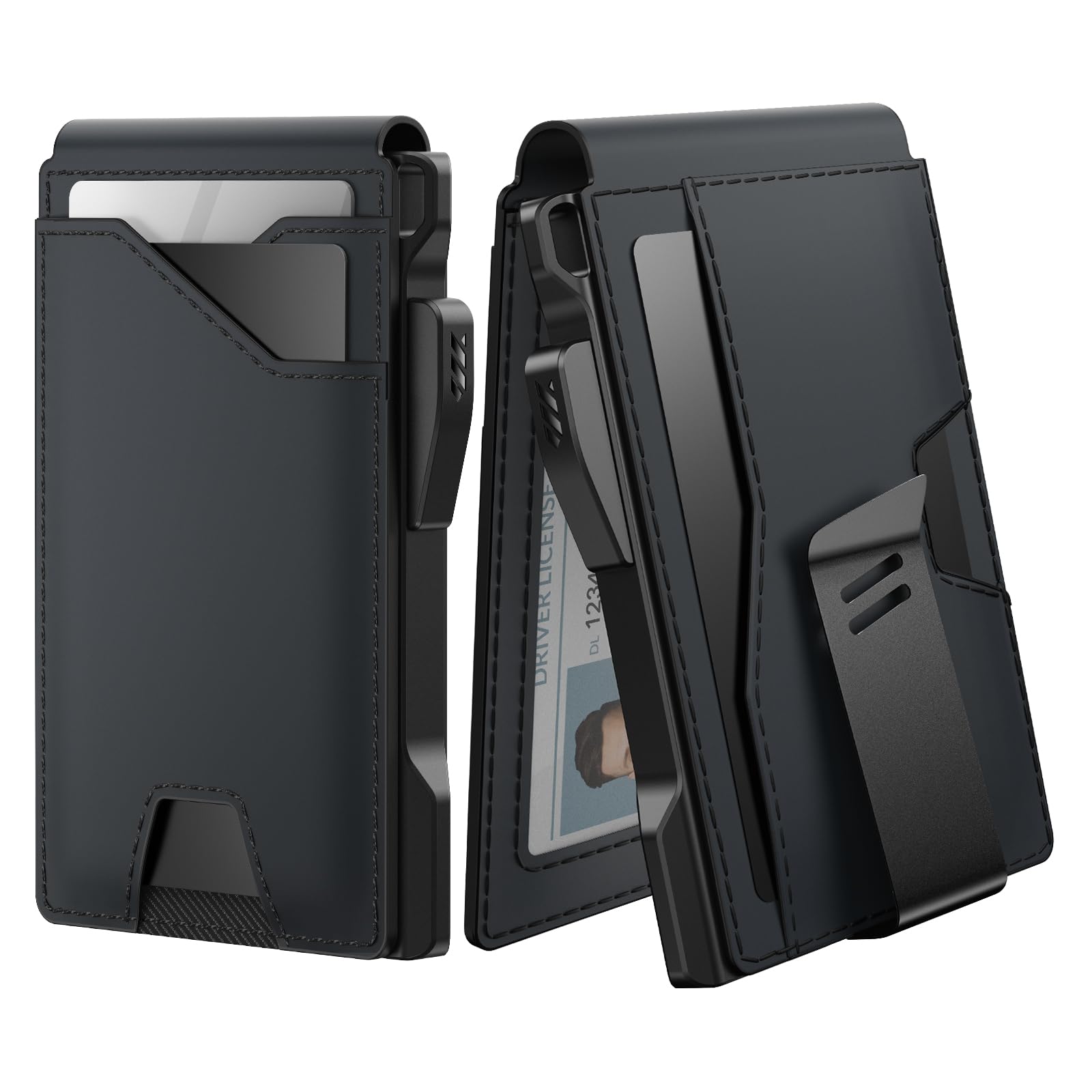 Slim Tactical RFID Wallet for Men with Pop Up Card Holder