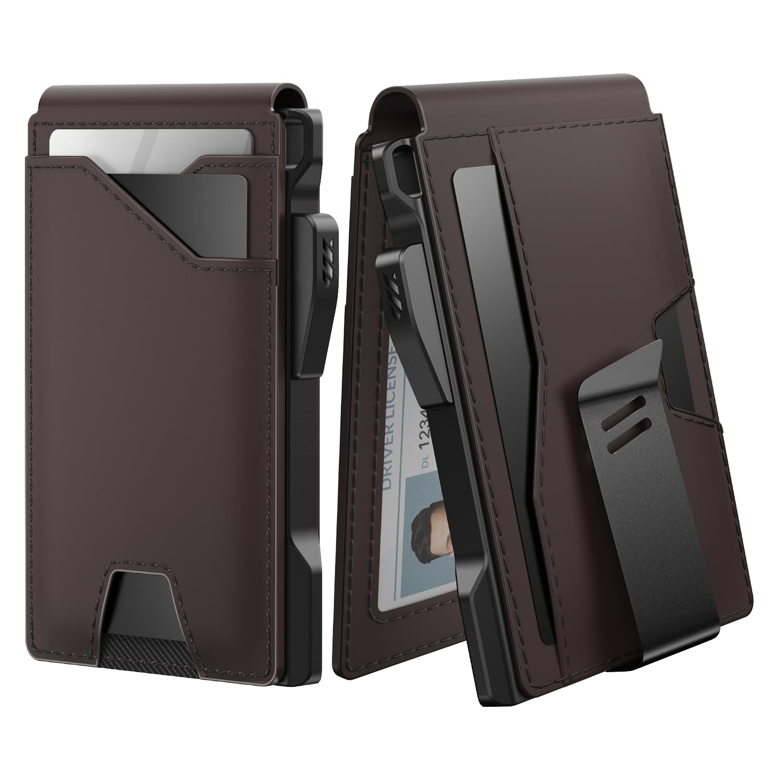 Slim Tactical RFID Wallet for Men with Pop Up Card Holder