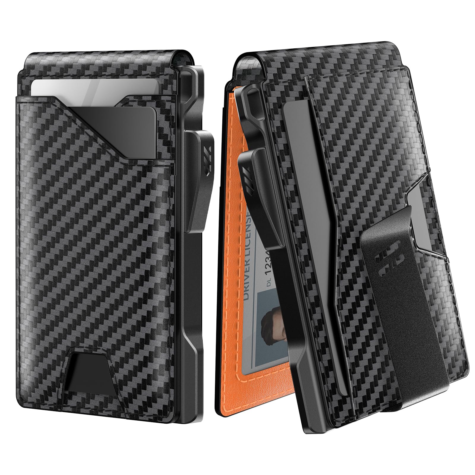 Slim Tactical RFID Wallet for Men with Pop Up Card Holder