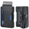 Slim Wallet for Men – RFID Blocking Minimalist Card Holder with Money Clip