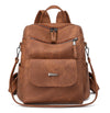 Small Leather Backpack Purse for Women Convertible Shoulder Bag