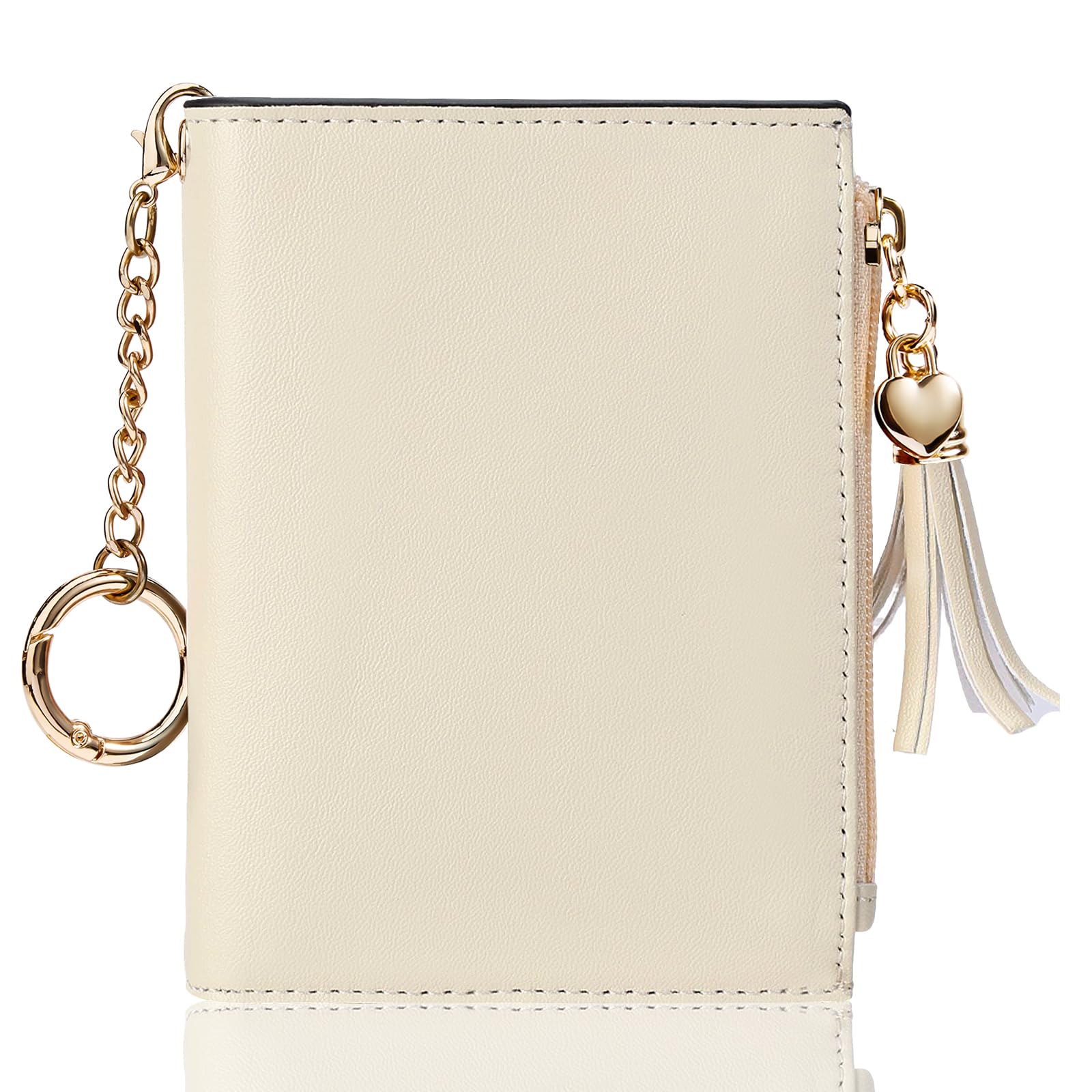 Small RFID Wallet for Women with ID Window & Zipper Coin Pocket