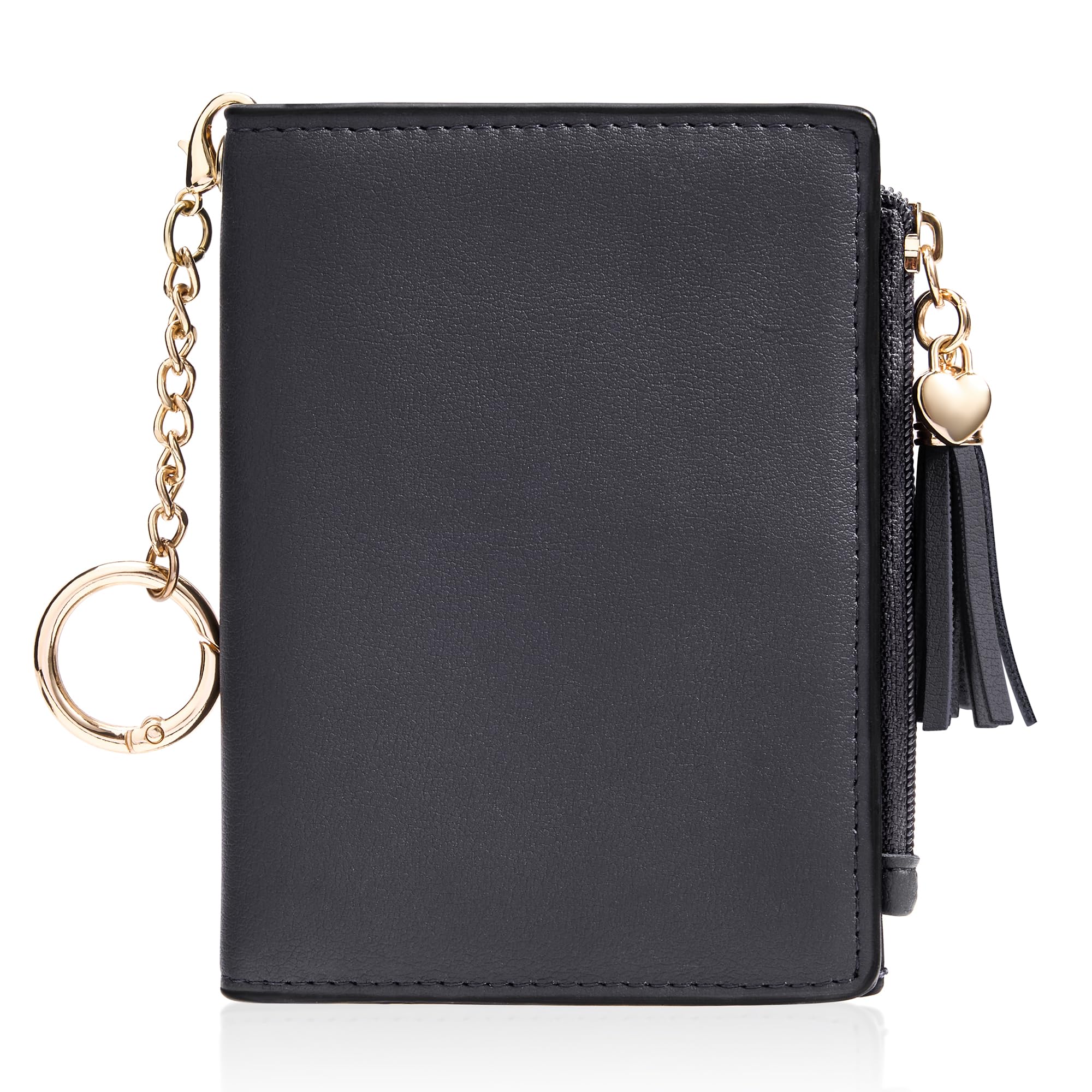 Small RFID Wallet for Women with ID Window & Zipper Coin Pocket