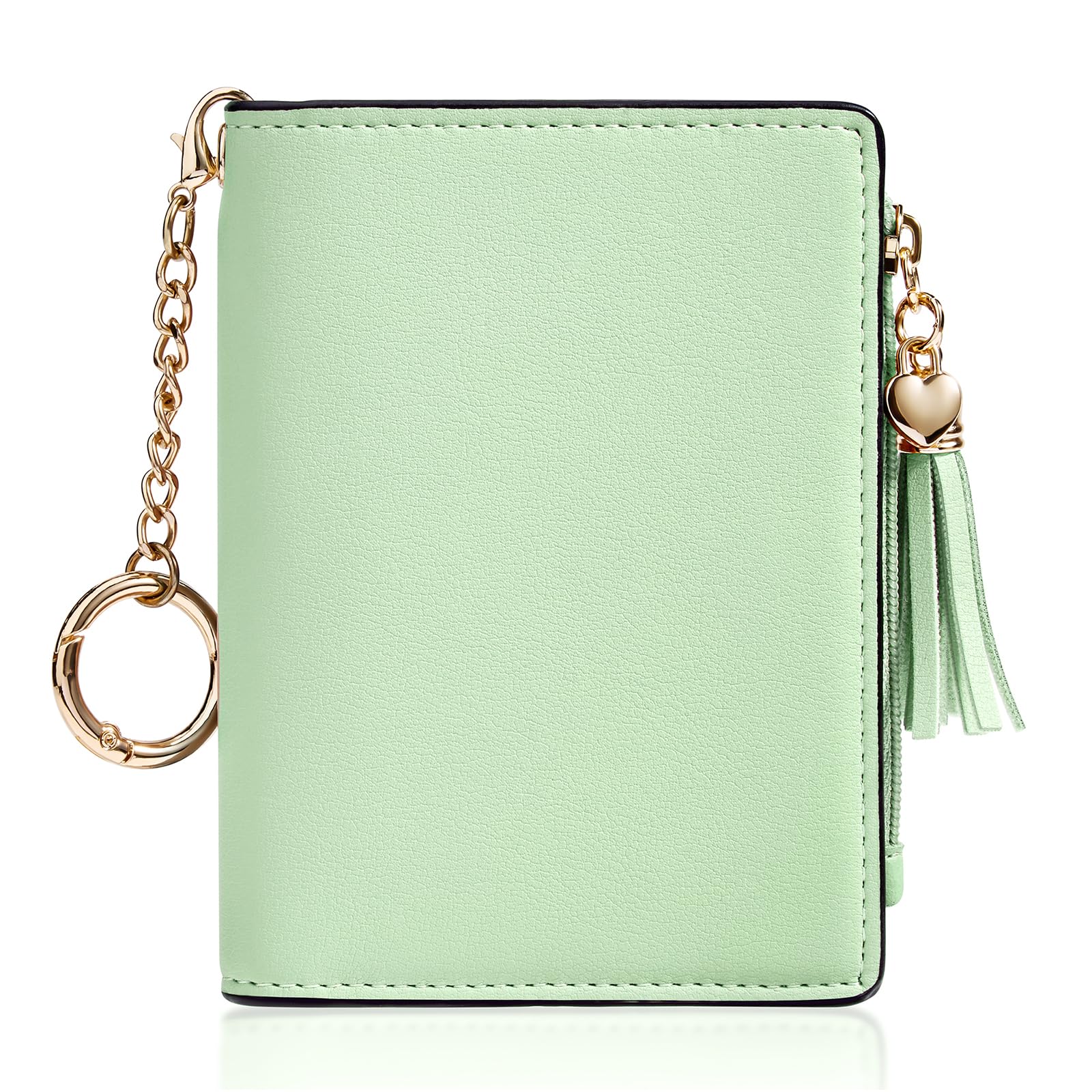 Small RFID Wallet for Women with ID Window & Zipper Coin Pocket
