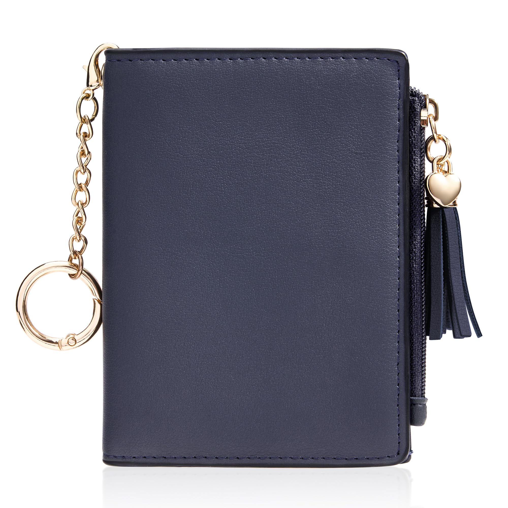 Small RFID Wallet for Women with ID Window & Zipper Coin Pocket
