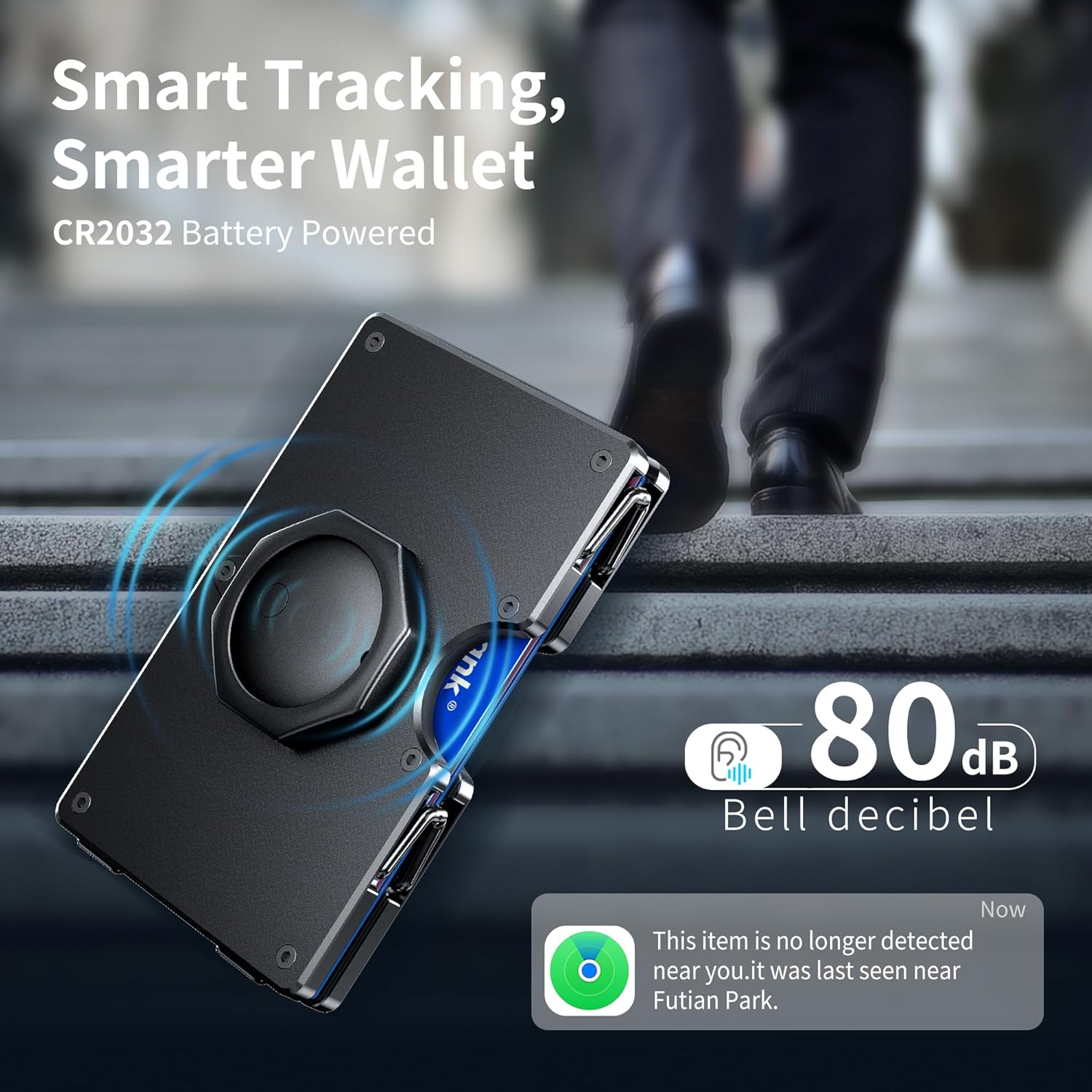 Smart AirTag Wallet for Men | RFID Blocking Metal Slim Wallet with Money Clip & Apple Find My Tracker Gift for Him - Abbycart