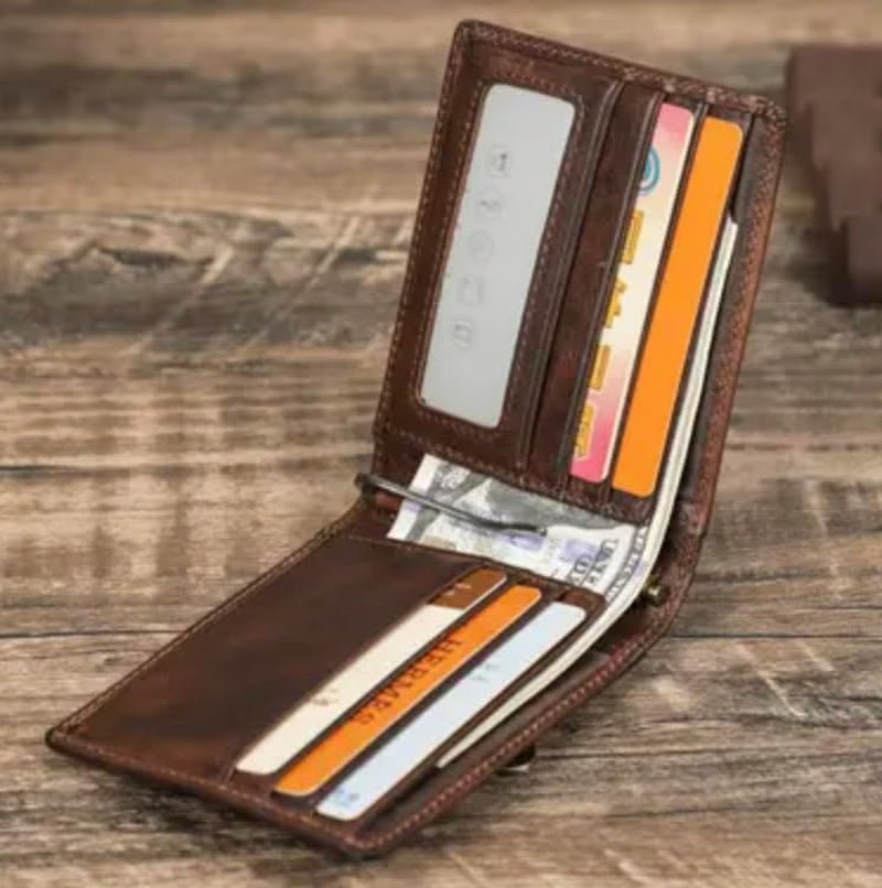 Smart Bifold Wallet for Men – RFID Blocking with AirTag Holder - Abbycart