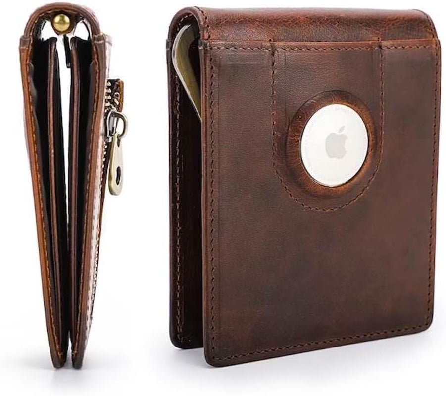 Smart Bifold Wallet for Men – RFID Blocking with AirTag Holder - Abbycart