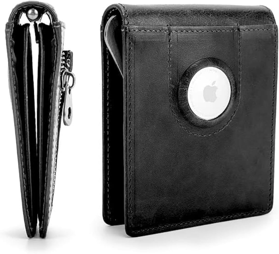 Smart Bifold Wallet for Men – RFID Blocking with AirTag Holder - Abbycart