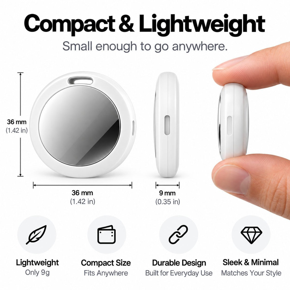 Smart Tracker - 4 Pack (Android, Google Find Hub) - Abbycart
