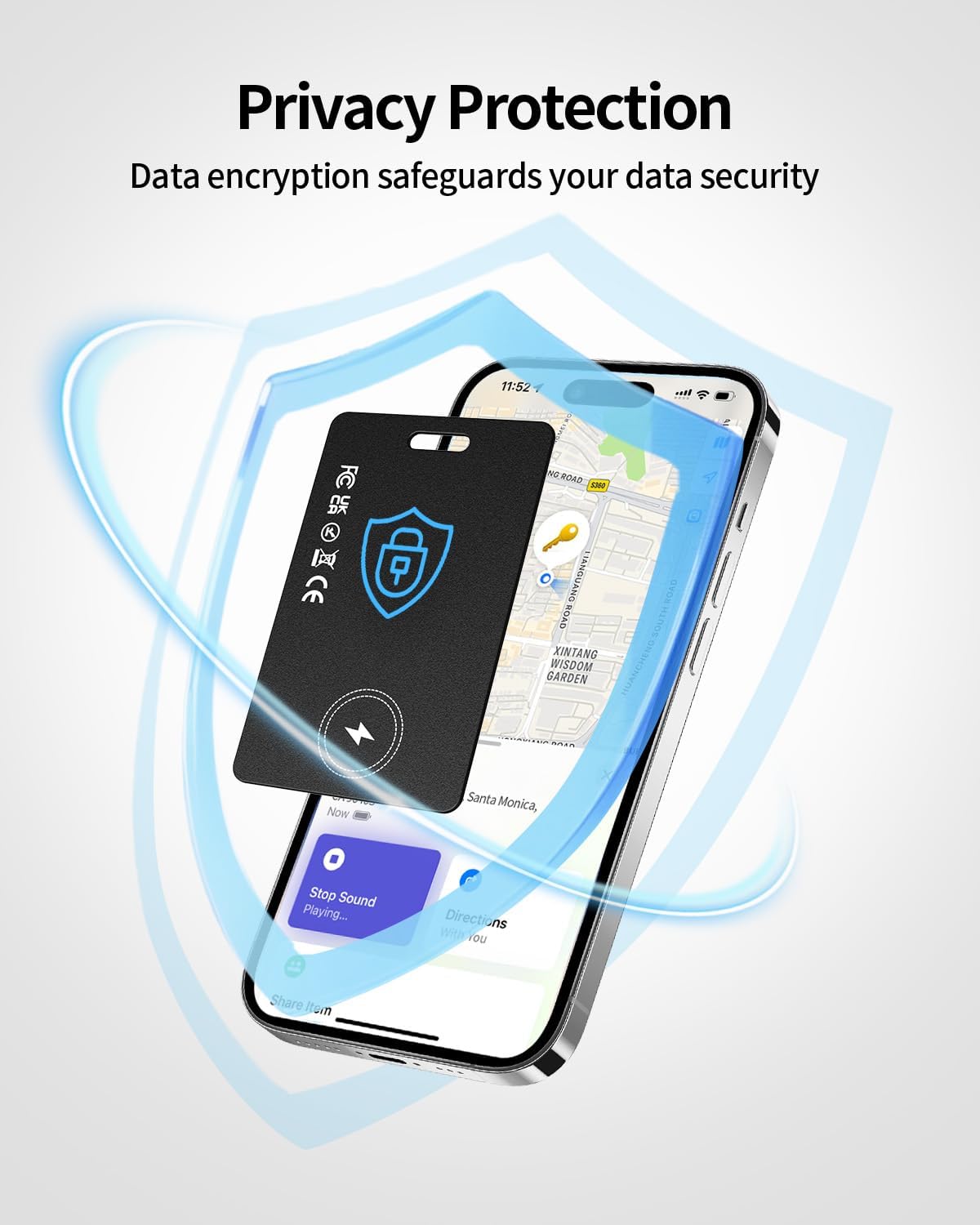 Smart Wallet Tracker Card (iOS Only / Apple Find My) - Abbycart