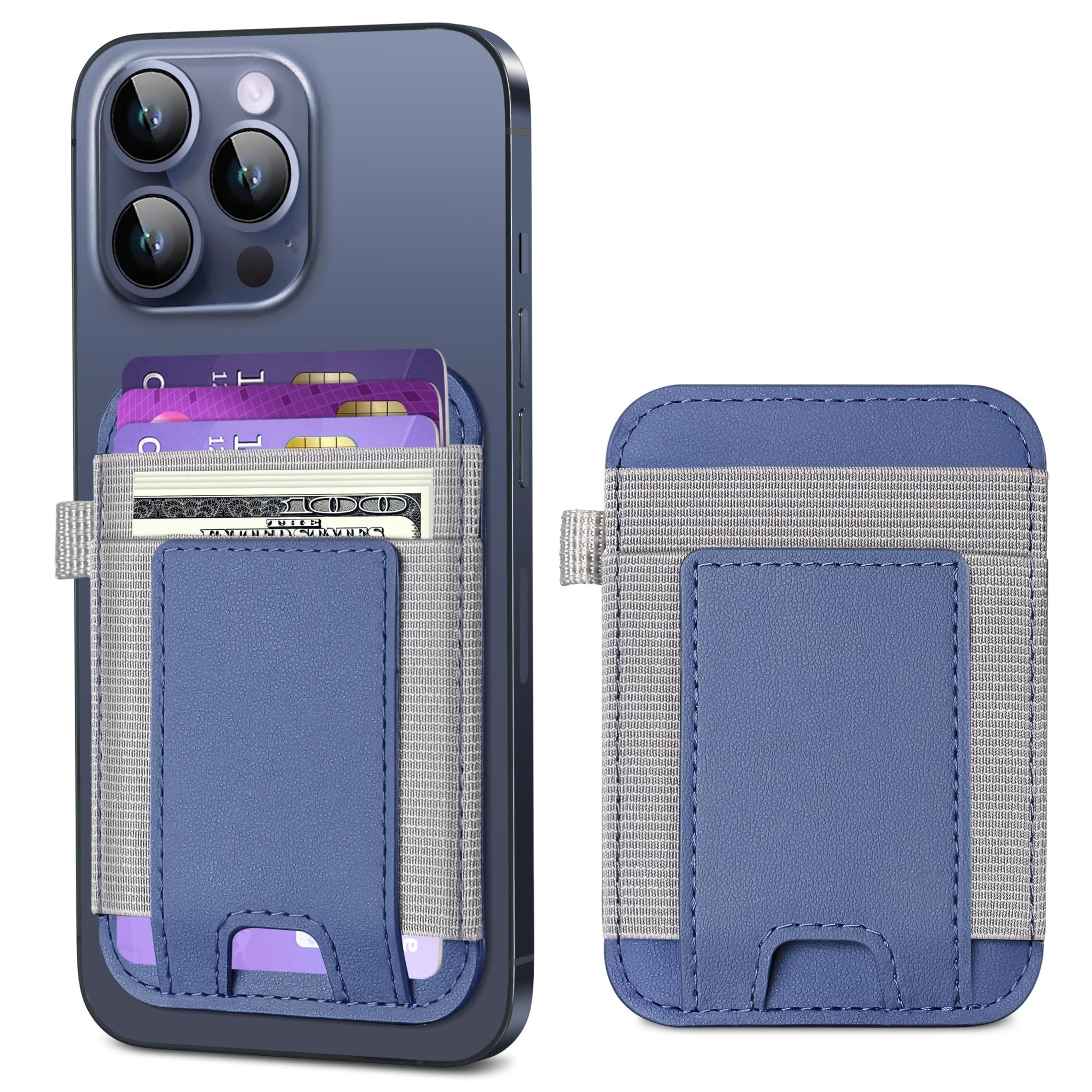 Strong MagSafe Wallet for iPhone | RFID Blocking Magnetic Leather Card Holder Fits 7 Cards Compatible with iPhone 17 16 15 14 13 12 - Abbycart