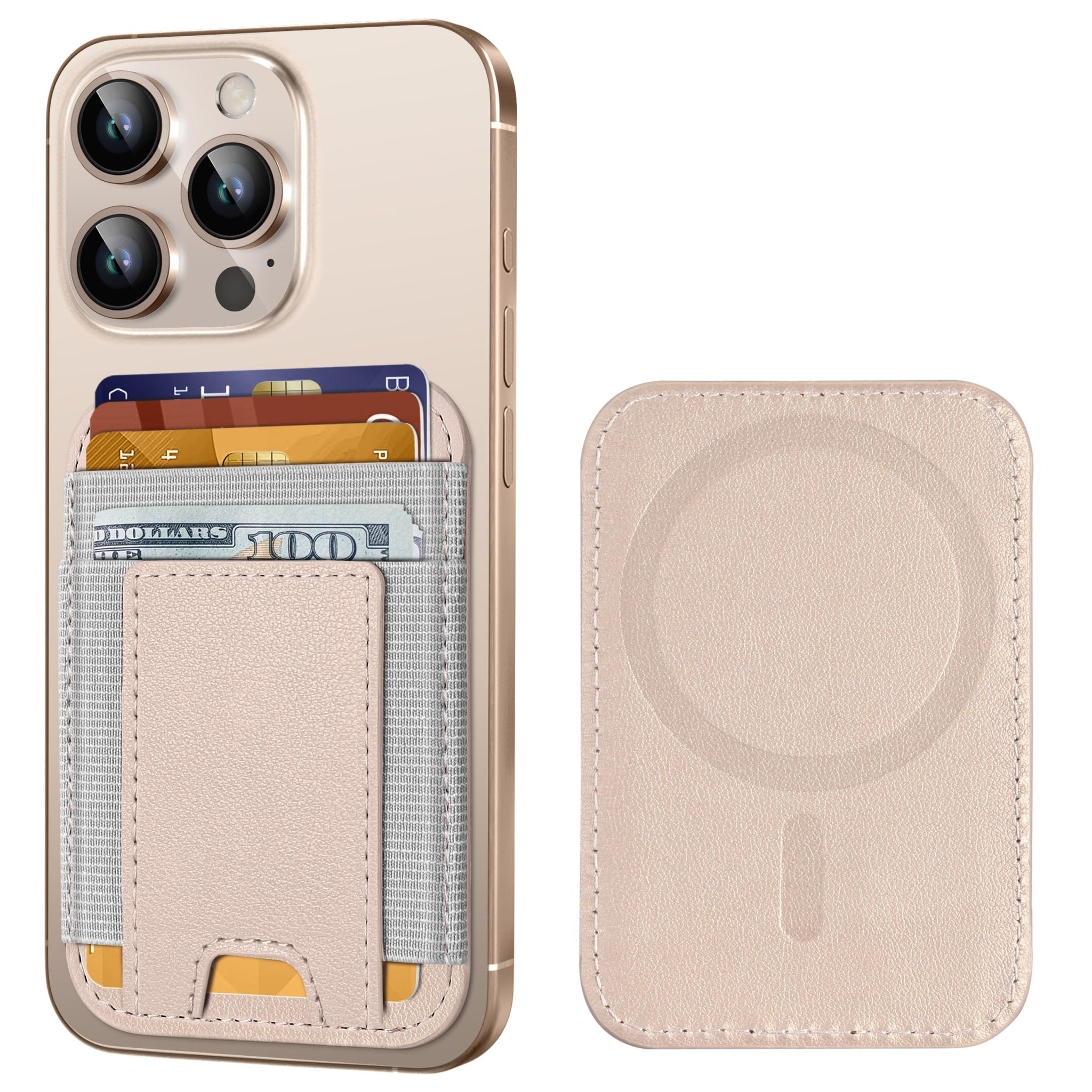 Strong MagSafe Wallet for iPhone | RFID Blocking Magnetic Leather Card Holder Fits 7 Cards Compatible with iPhone 17 16 15 14 13 12 - Abbycart