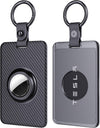 Tesla Key Card Holder with AirTag Slot, Protective Case & Keychain