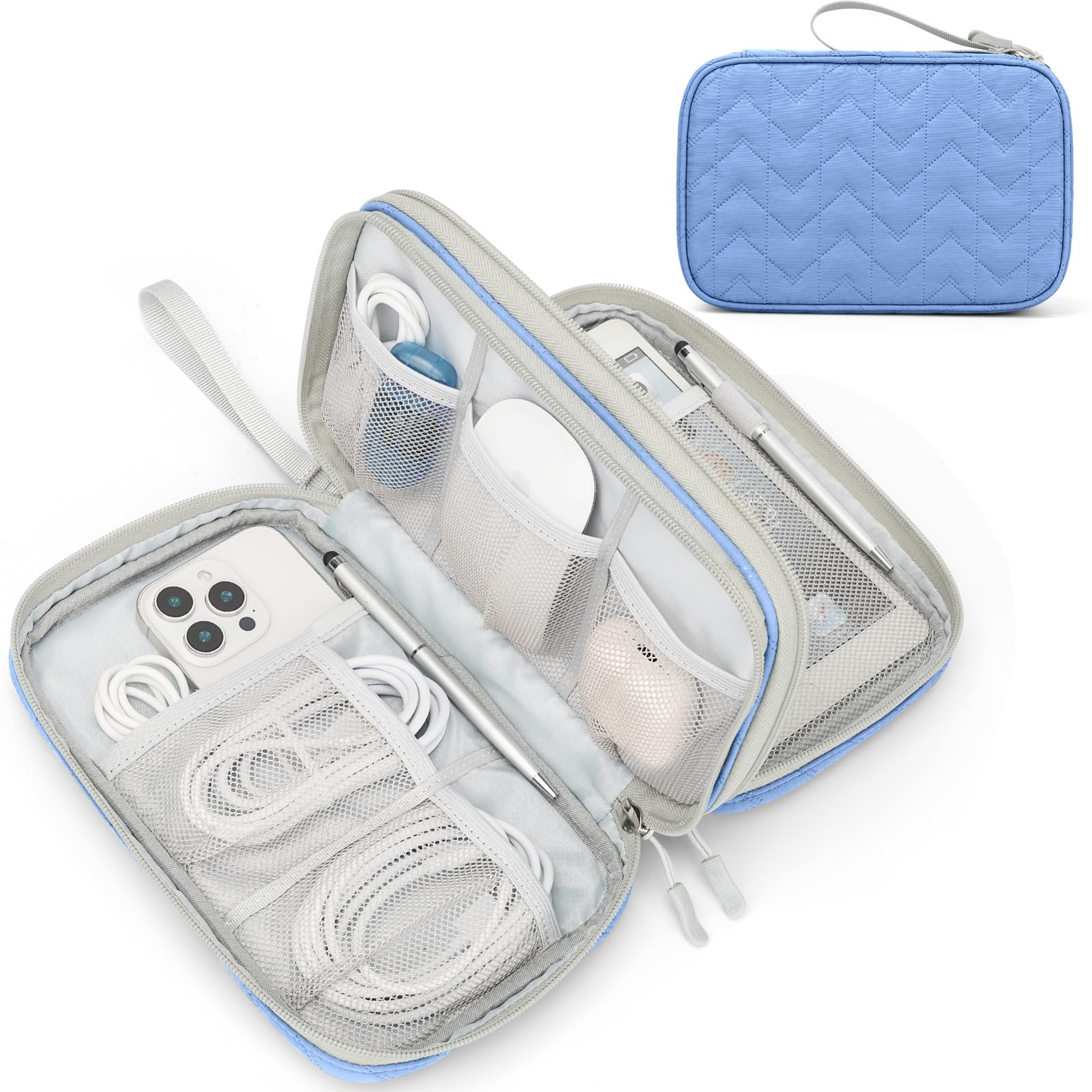Travel Cable Organizer Pouch Waterproof Electronics Storage Bag