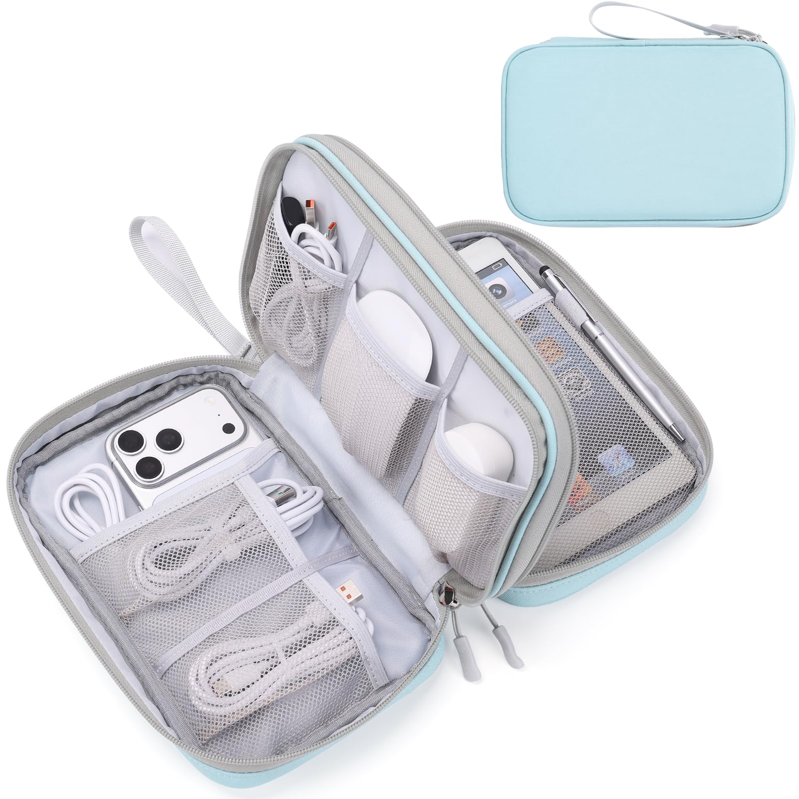 Travel Cable Organizer Pouch Waterproof Electronics Storage Bag