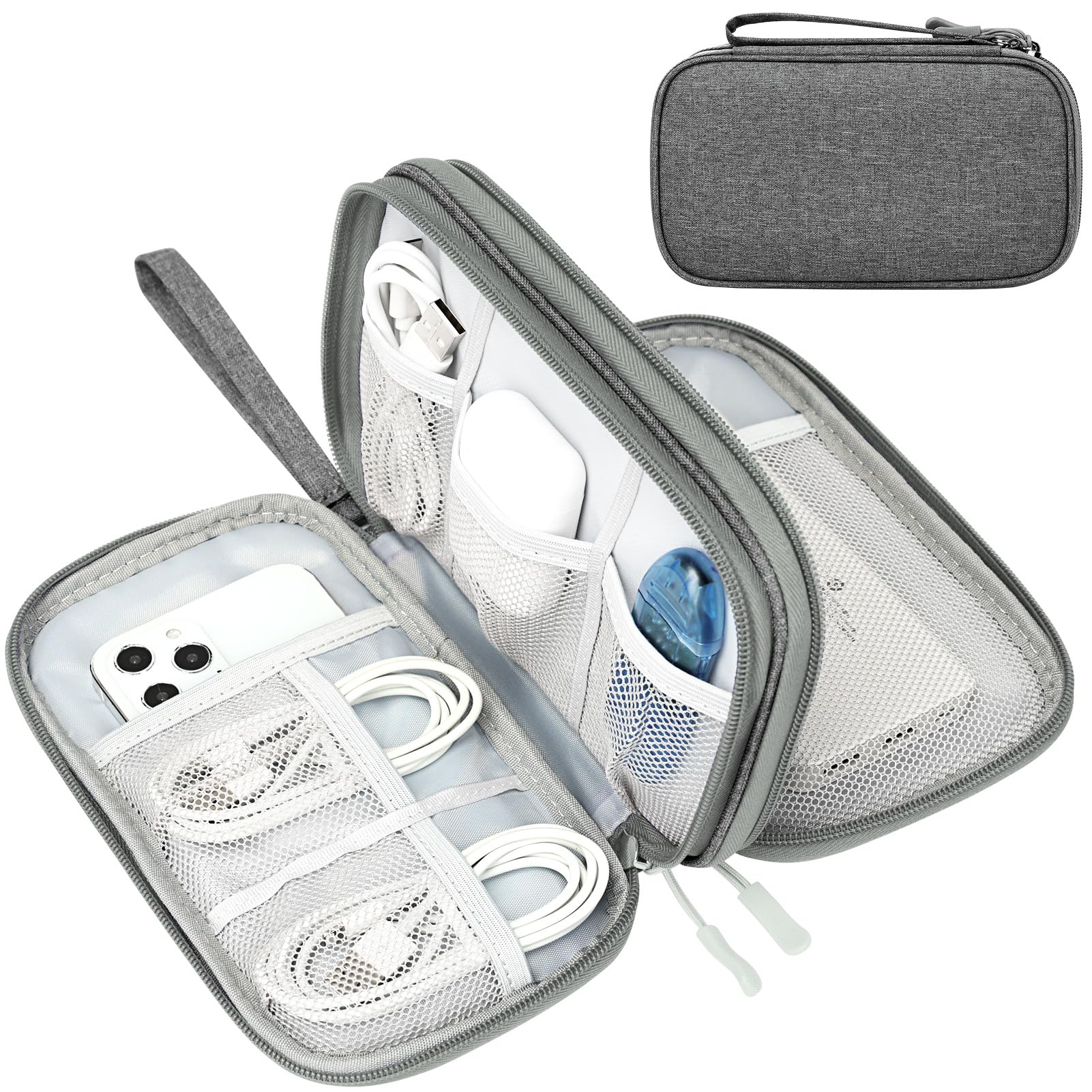 Travel Cable Organizer Pouch Waterproof Electronics Storage Bag