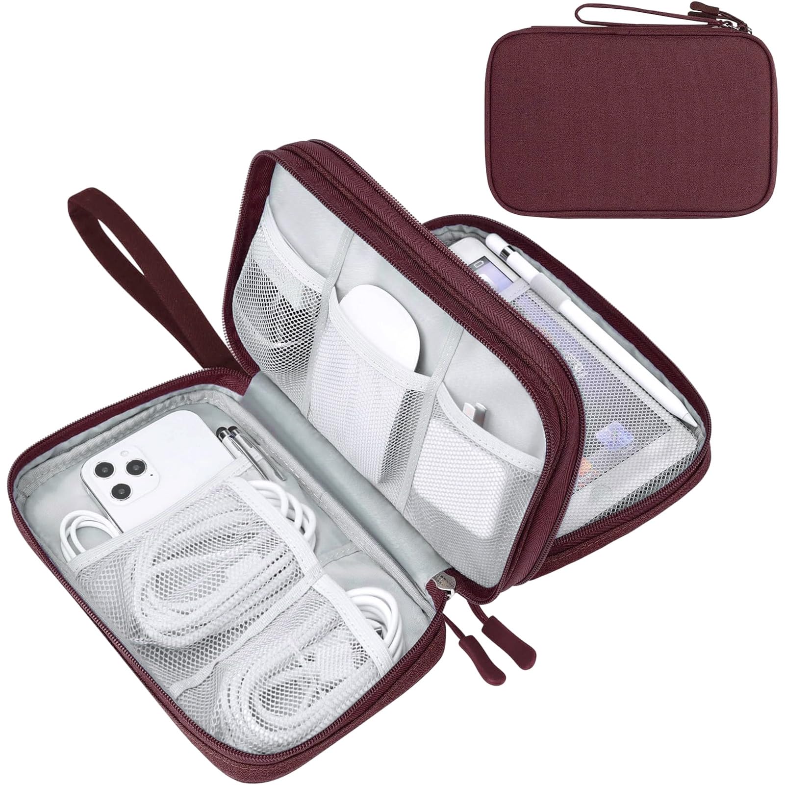 Travel Cable Organizer Pouch Waterproof Electronics Storage Bag