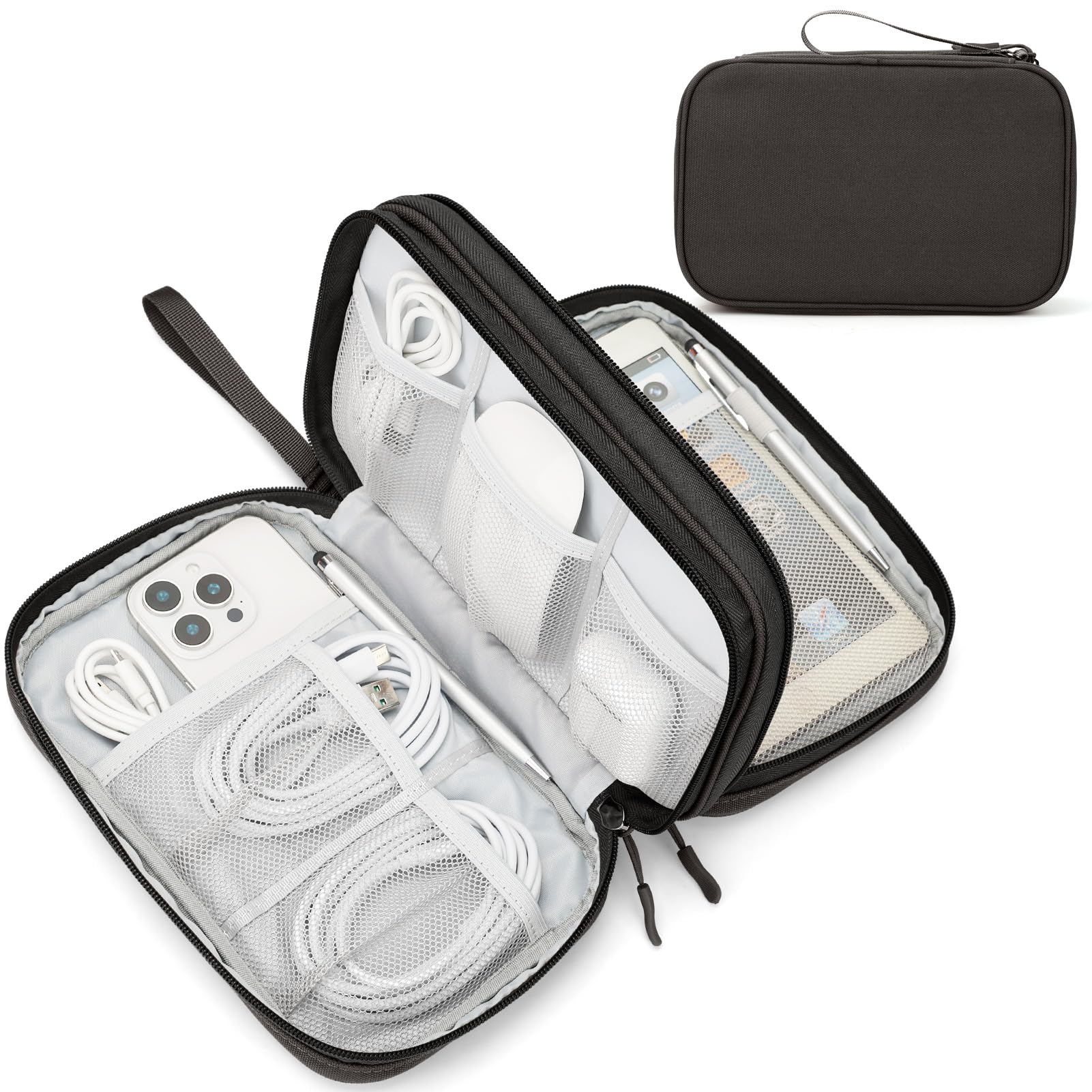 Travel Cable Organizer Pouch Waterproof Electronics Storage Bag
