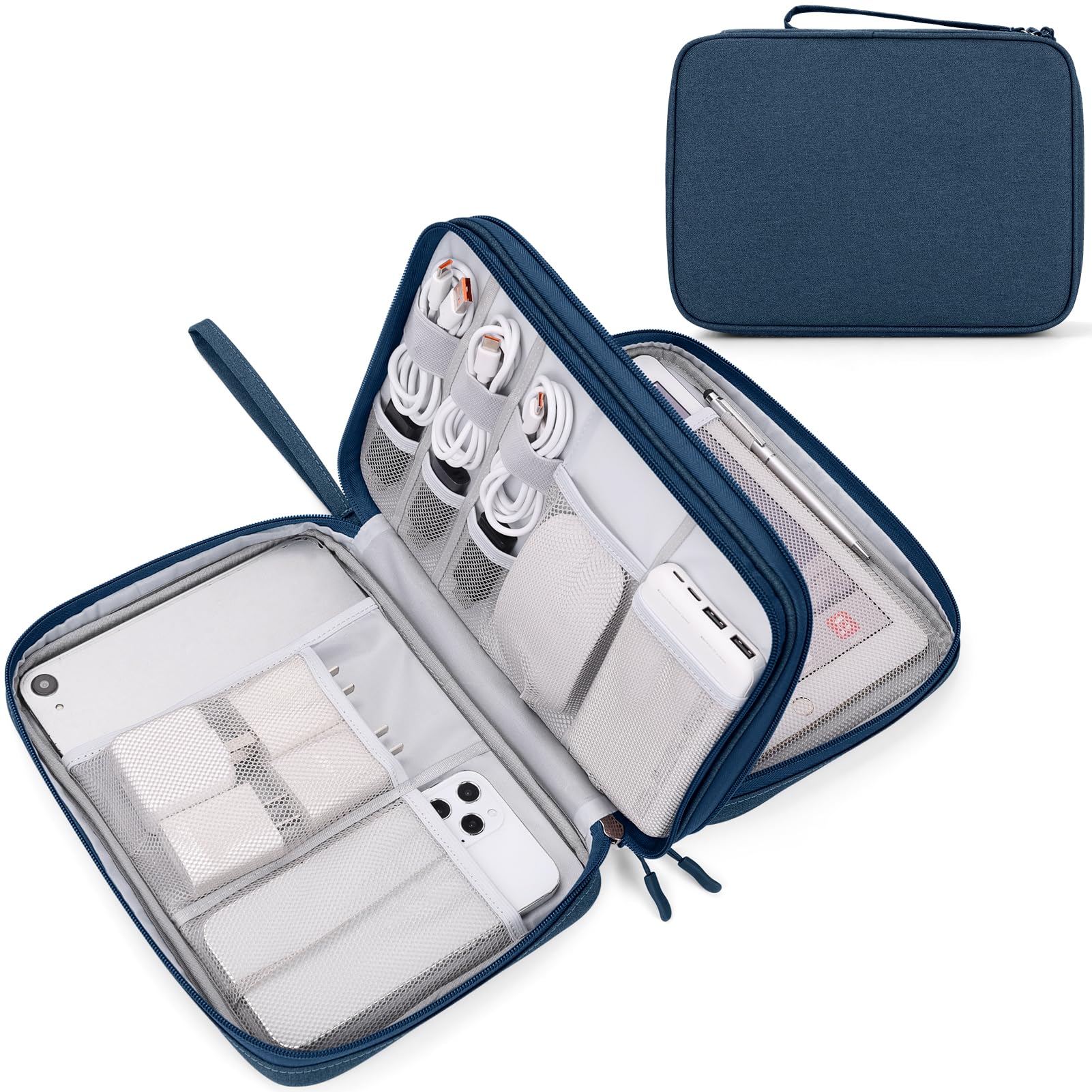 Travel Cable Organizer Pouch Waterproof Electronics Storage Bag