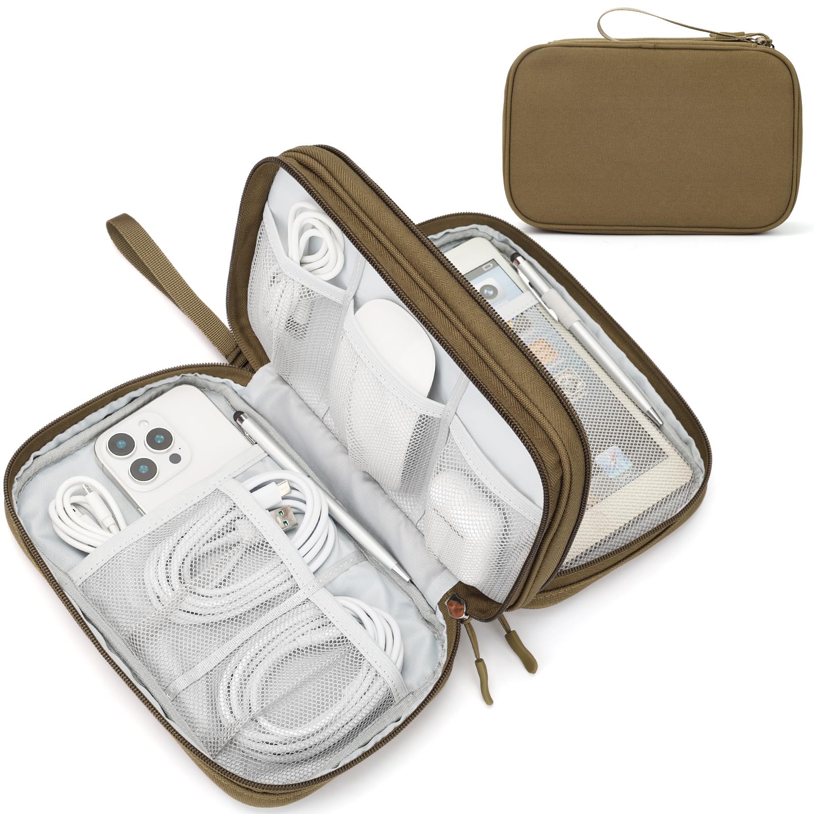 Travel Cable Organizer Pouch Waterproof Electronics Storage Bag