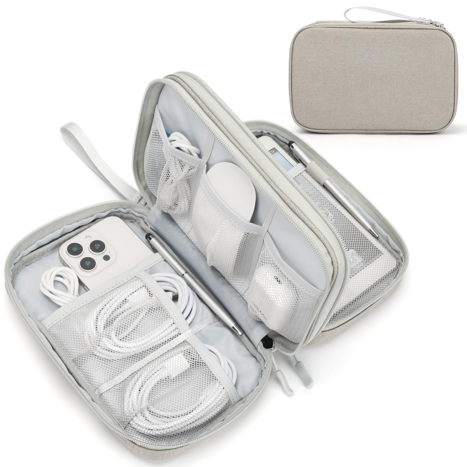 Travel Cable Organizer Pouch Waterproof Electronics Storage Bag