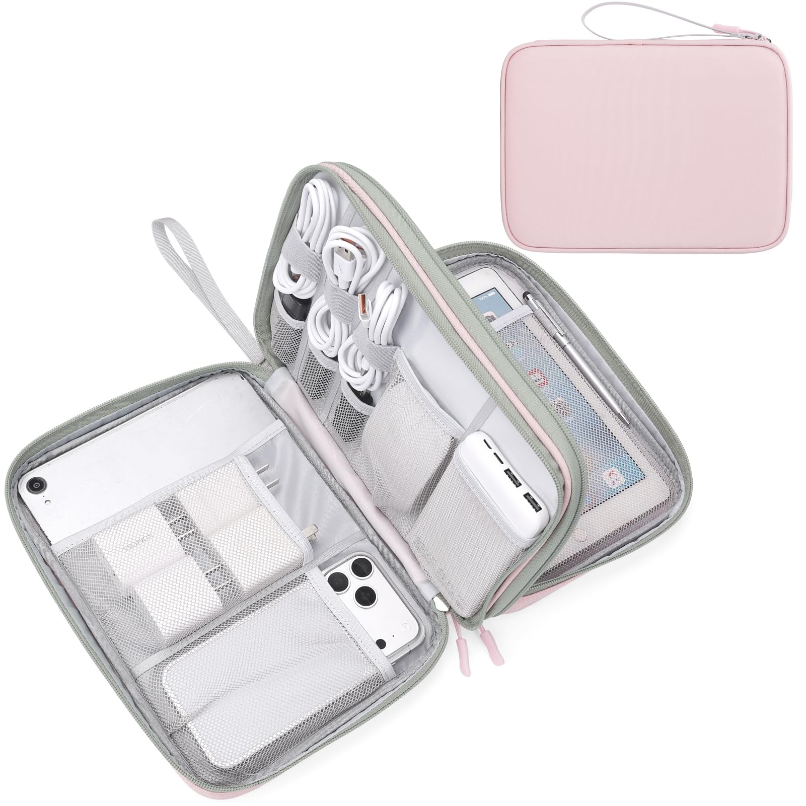 Travel Cable Organizer Pouch Waterproof Electronics Storage Bag