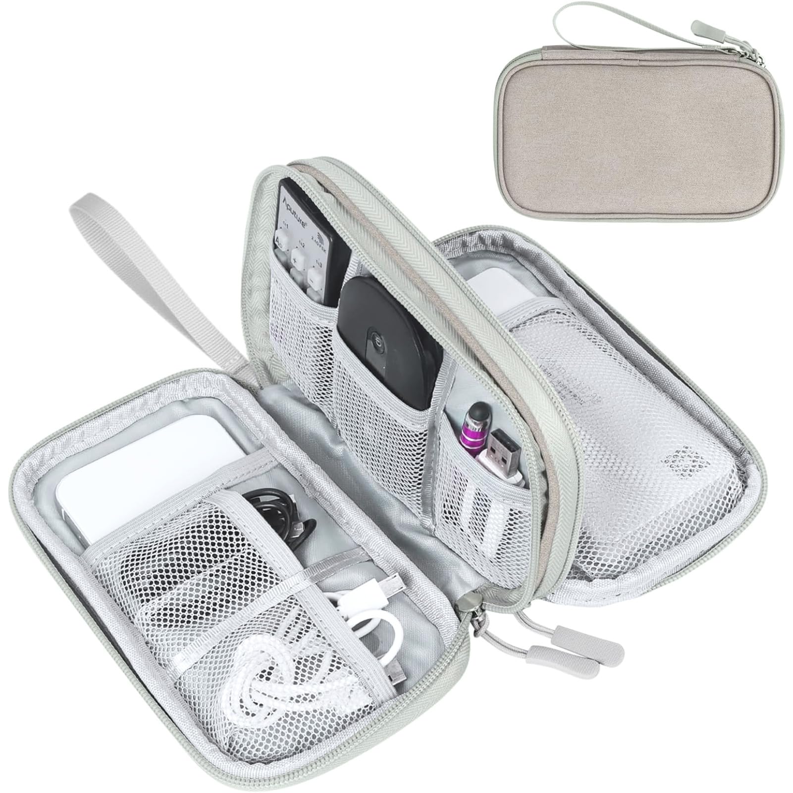 Travel Cable Organizer Pouch Waterproof Electronics Storage Bag