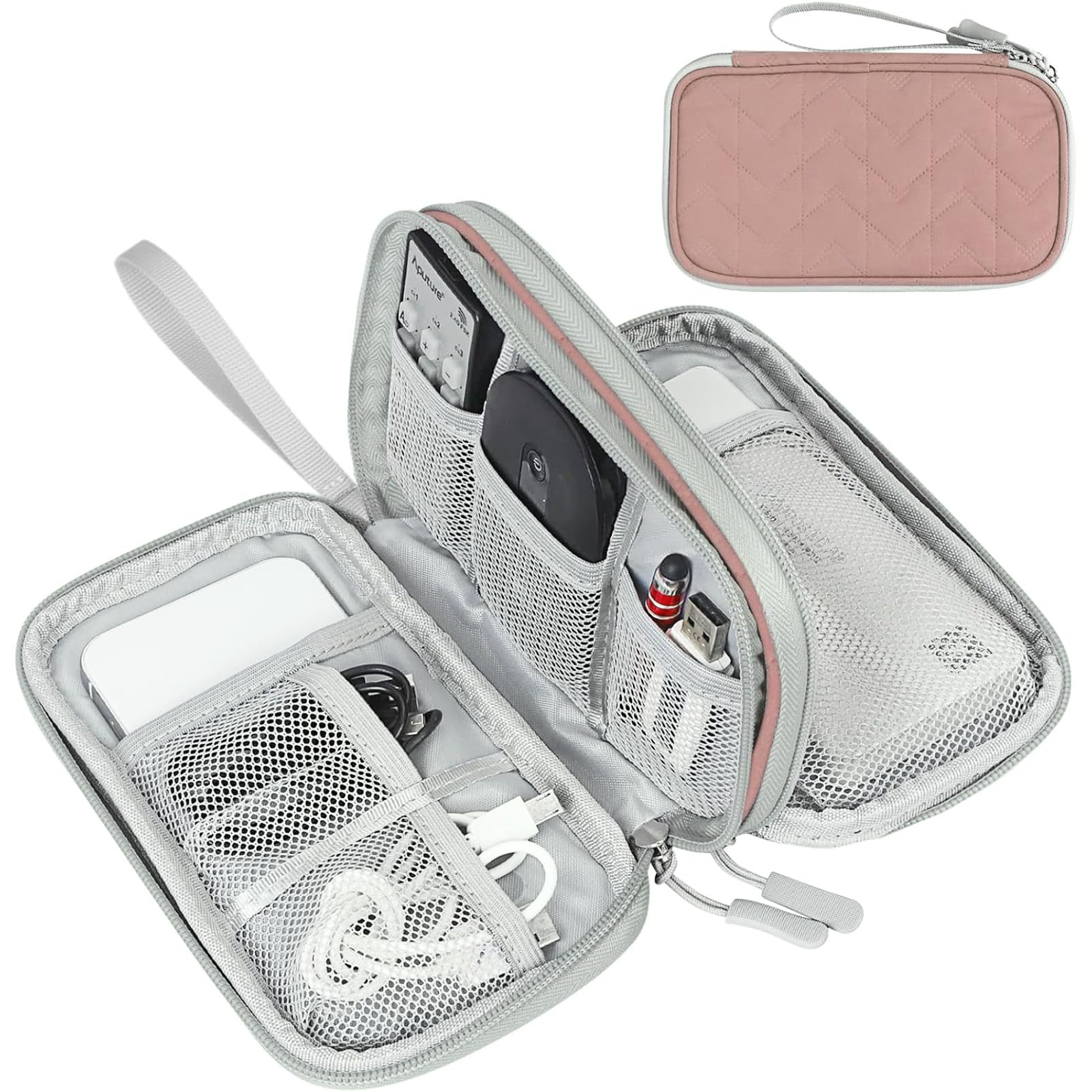 Travel Cable Organizer Pouch Waterproof Electronics Storage Bag