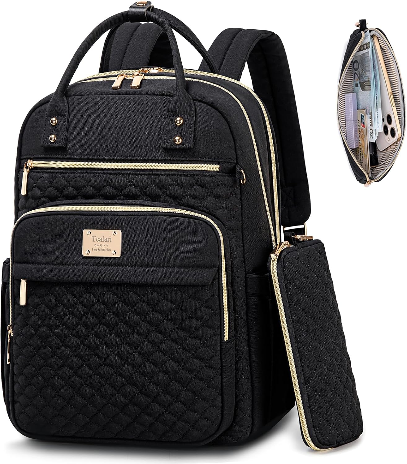 Women’s 15.6 Inch Laptop Backpack with Wallet – 30L Work & Travel Bag