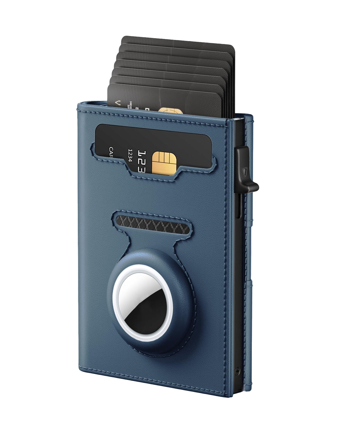 Women's AirTag RFID Wallet, Slim Trifold Pop-Up Card Holder with ID
