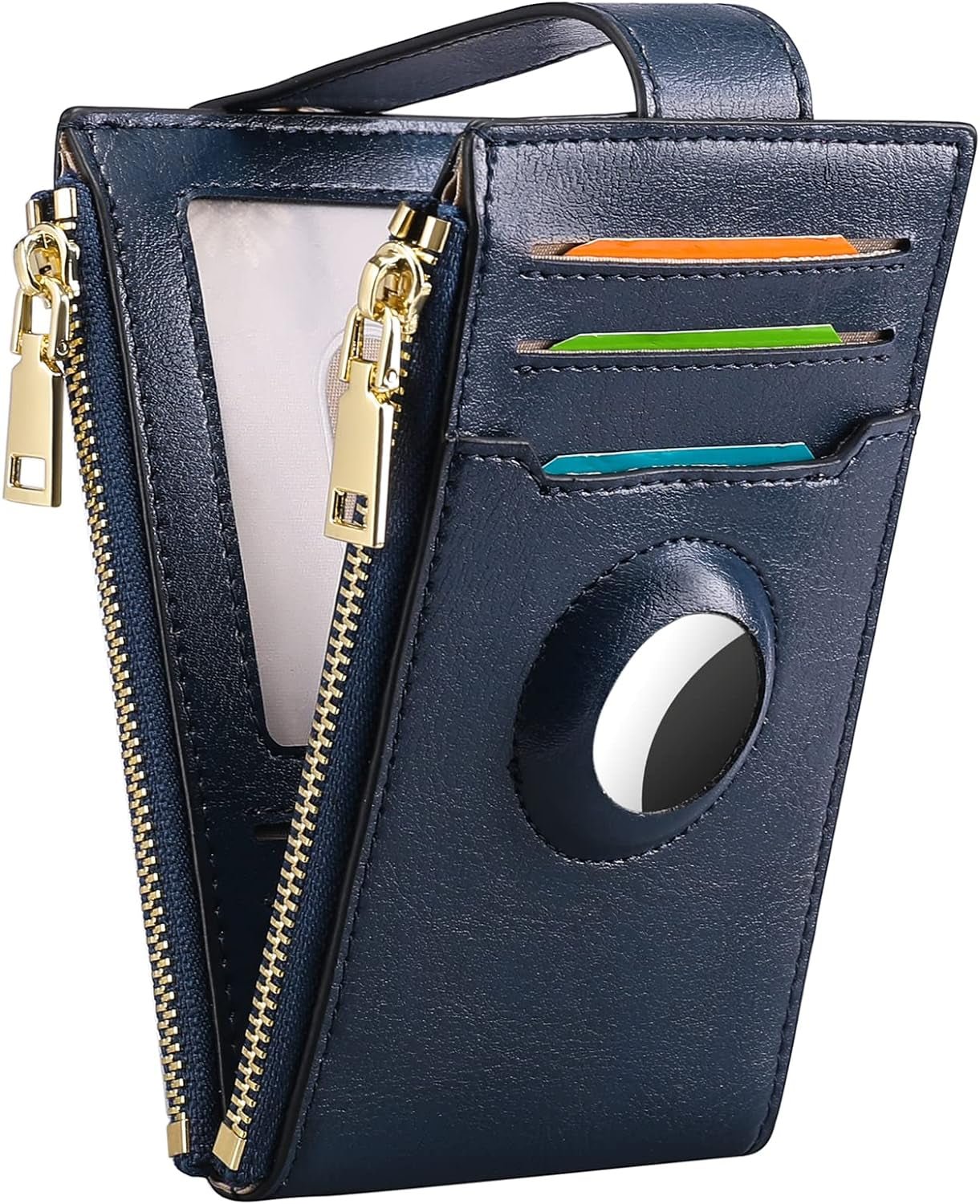 Women's AirTag Wallet: Stylish Leather Bifold with Credit Card Holder & AirTag Case - Abbycart