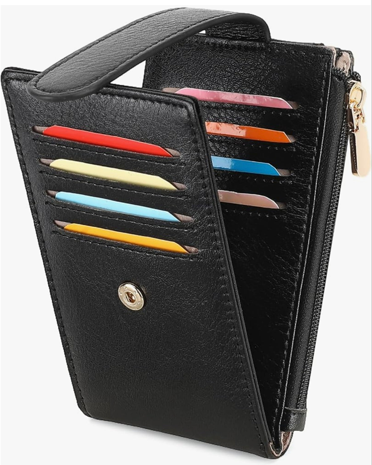 Women's AirTag Wallet: Stylish Leather Bifold with Credit Card Holder & AirTag Case