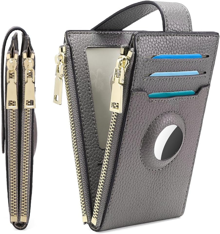 Women's AirTag Wallet: Stylish Leather Bifold with Credit Card Holder & AirTag Case - Abbycart