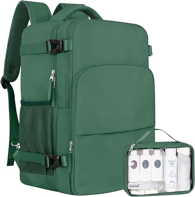 Women’s Flight Approved Carry On Travel Backpack with USB Port & Laptop Sleeve