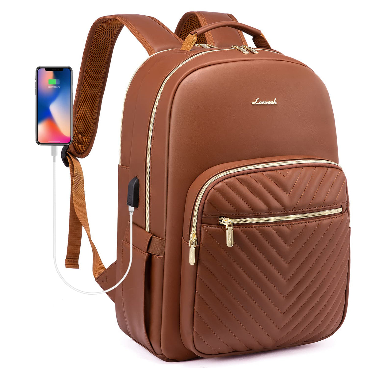 Women’s Laptop Backpack Purse with USB Port – Travel & Work Bag
