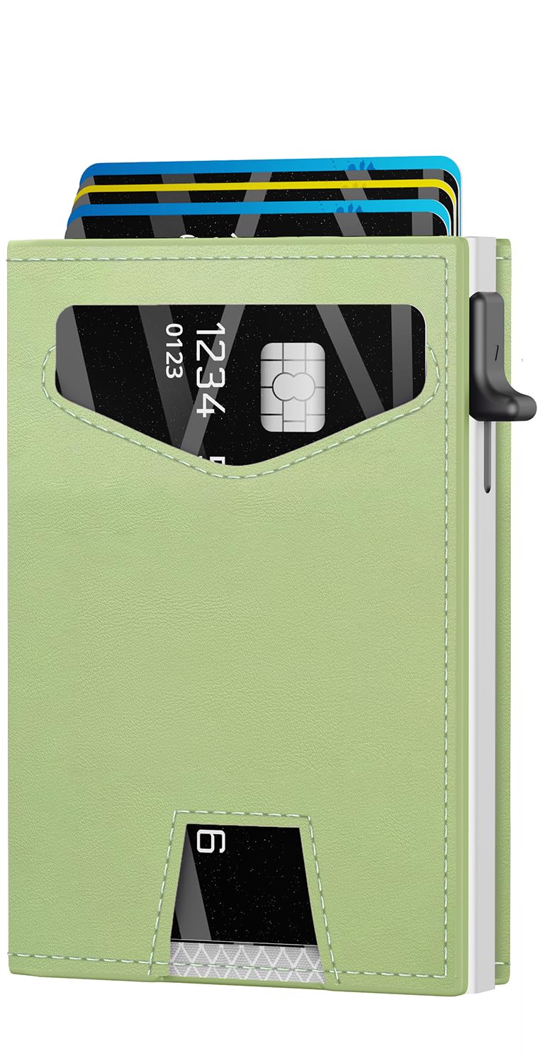 Women's RFID Wallet with Pop-Up Card Holder, 12-Card Trifold Design