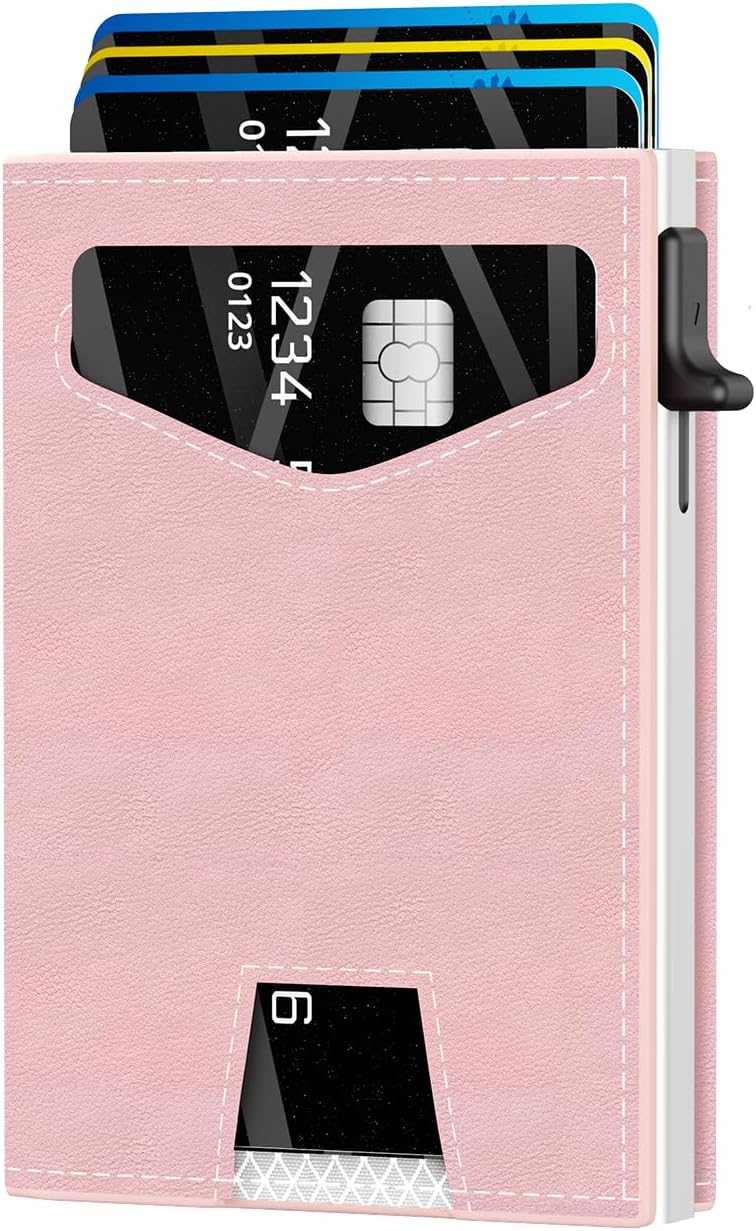 Women's RFID Wallet with Pop-Up Card Holder, 12-Card Trifold Design
