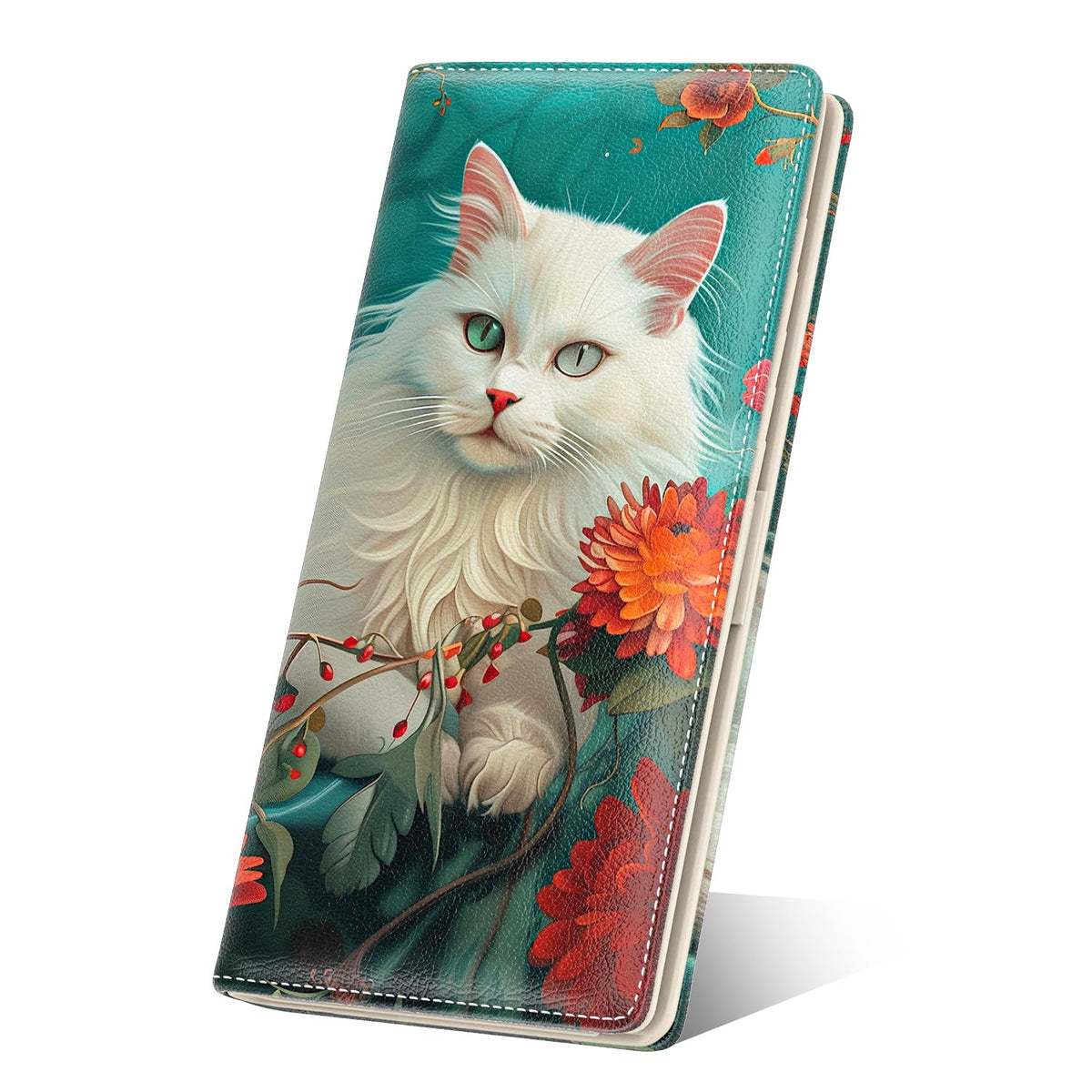 Women's Slim RFID Blocking Bifold Wallet, Leather Credit Card Holder