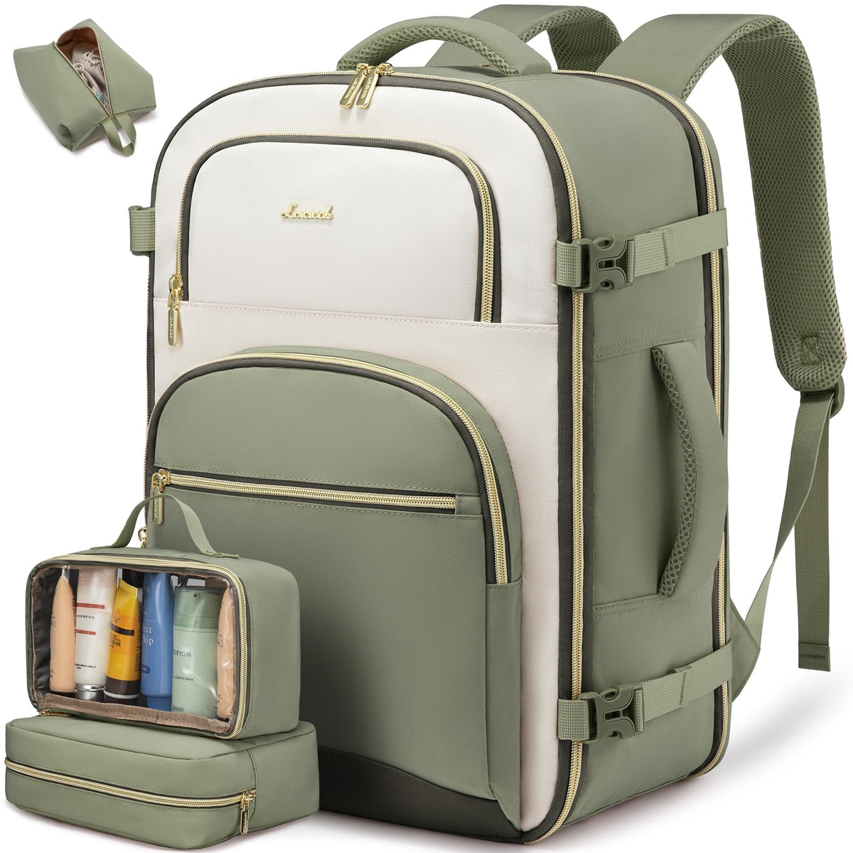 Women’s Travel Backpack with Packing Cubes – TSA Carry-On Bag