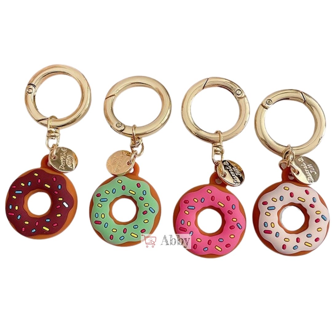 Abby™ AirTag Keychain Holder Donuts Keyring case, Apple AirTags Accessories, Luggage Tag - Abbycart