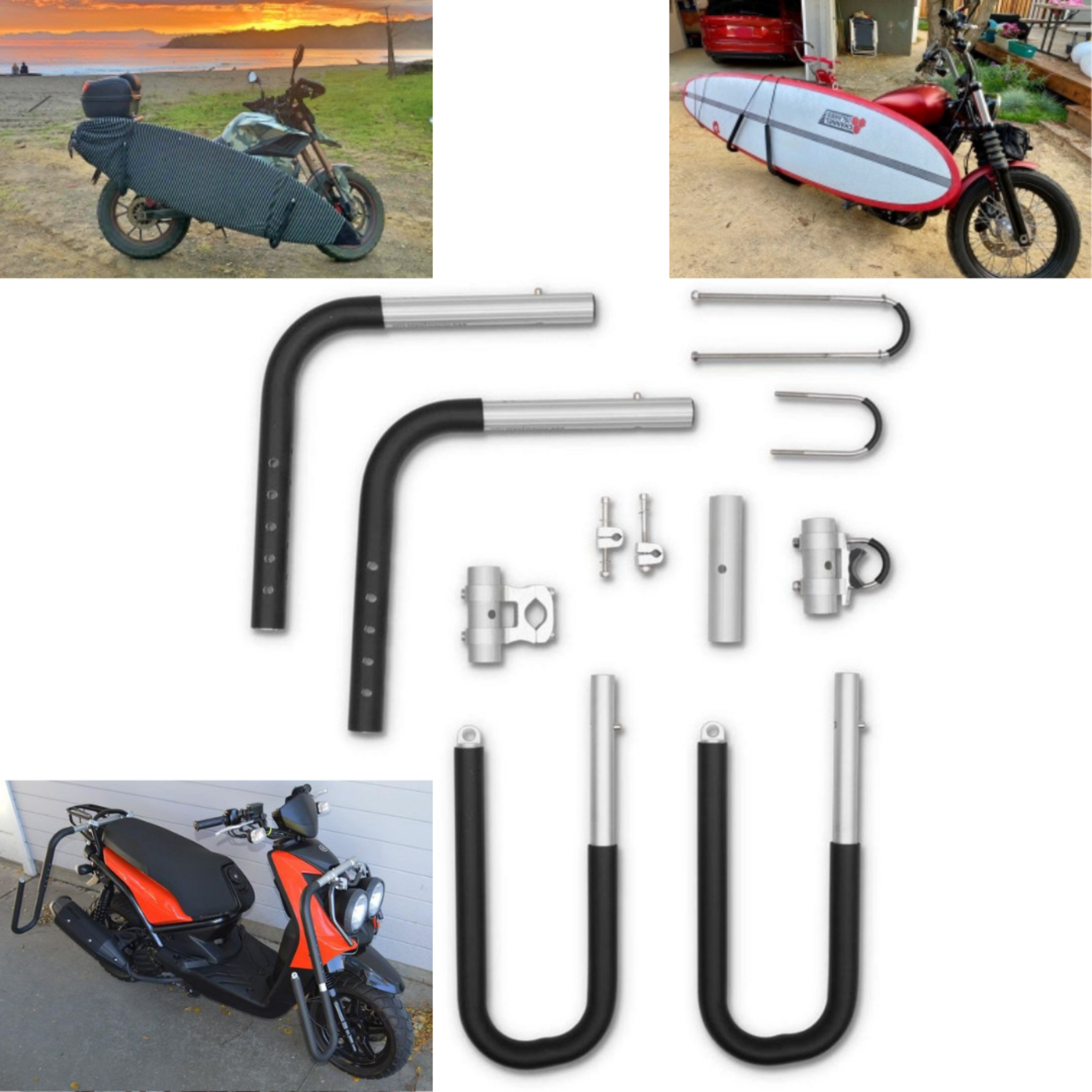 Abby™ Surfboard - SUP Carrier Bicycle or Motorcycle Rack - Abbycart