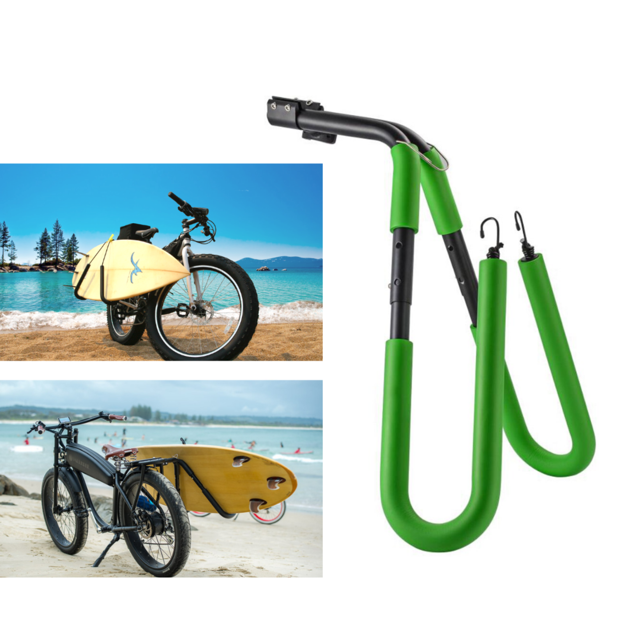 Abby™ Surfboard - SUP Carrier Bicycle or Motorcycle Rack - Abbycart